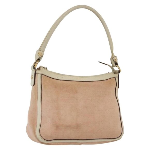 GUCCI GG Canvas Shoulder Bag Pink Gold 146244 Auth 139270 - Picture 1 of 16